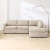 Gia 2-Piece Oatmeal Chaise Sectional