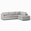 Gia 2-Piece Oatmeal Chaise Sectional