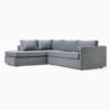 Gia 2-Piece Oatmeal Chaise Sectional