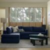 Gia 2-Piece Oatmeal Chaise Sectional