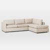 Gia 2-Piece Oatmeal Chaise Sectional
