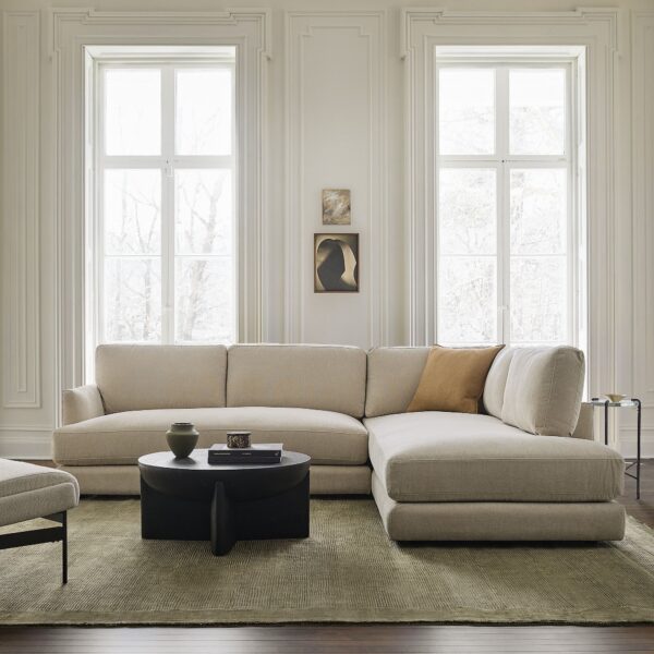 Sandstone 2-Piece Modular Sectional Sofa